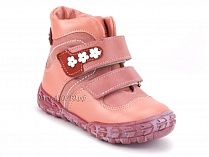 208-307,46,236,19 Тотто (Totto), ботинки демисезонние детские профилактические, байка, кожа, розовый, красный в Кемерово
