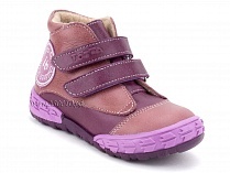 105-016,021 Тотто (Totto), ботинки детские демисезонные утепленные, байка, кожа, сиреневый. в Кемерово