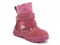 215-96,87,17 Тотто (Totto), ботинки детские зимние ортопедические профилактические, мех, нубук, кожа, розовый. в Кемерово