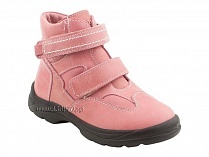 211-307 Тотто (Totto), ботинки детские зимние ортопедические профилактические, мех, кожа, розовый. в Кемерово