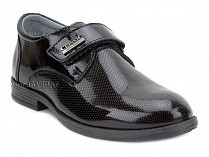 51218-1 ШагоВита (Shagovita), туфли подростковые ортопедические профилактические,  кожа, лак, черный в Кемерово