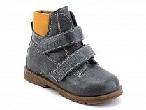 126(2)-41,64 Тотто (Totto), ботинки демисезонные утепленные, байка, серый, светло-коричневый, кожа в Кемерово