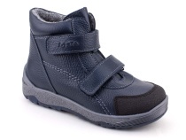 2458-712 Тотто (Totto), ботинки детские утепленные ортопедические профилактические, кожа, синий. в Кемерово