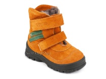 203-85,044 Тотто (Totto), ботинки зимние, оранжевый, зеленый, натуральный мех, замша. в Кемерово
