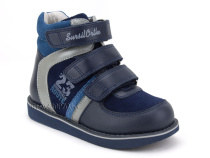 23-251  Сурсил (Sursil-Ortho), ботинки неутепленные с высоким берцем, кожа , нубук, синий, голубой в Кемерово