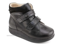 141606W Сурсил-Орто (Sursil-Ortho), ботинки для взрослых, ригидная подошва, диабетическая подкладка, кожа, нубук, черный, полнота 11 в Кемерово