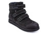 А44-080 Сурсил (Sursil-Ortho), ботинки подростковые зимние ортопедические с высоким берцем, натуральныя шерсть, кожа, нубук, черный 