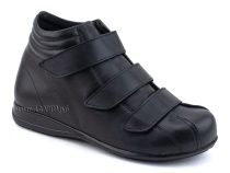 5008-01  Плюмекс (Plumex), ботинки для взрослых демисезонные утепленные, кожа, черный, полнота 10. в Кемерово